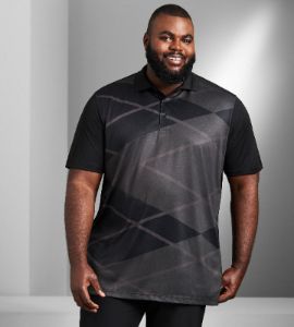 Argyle Print Polo sold by Mr. Big and Tall