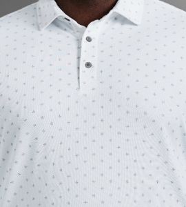 Pique Tile Print Polo sold by Mr. Big and Tall