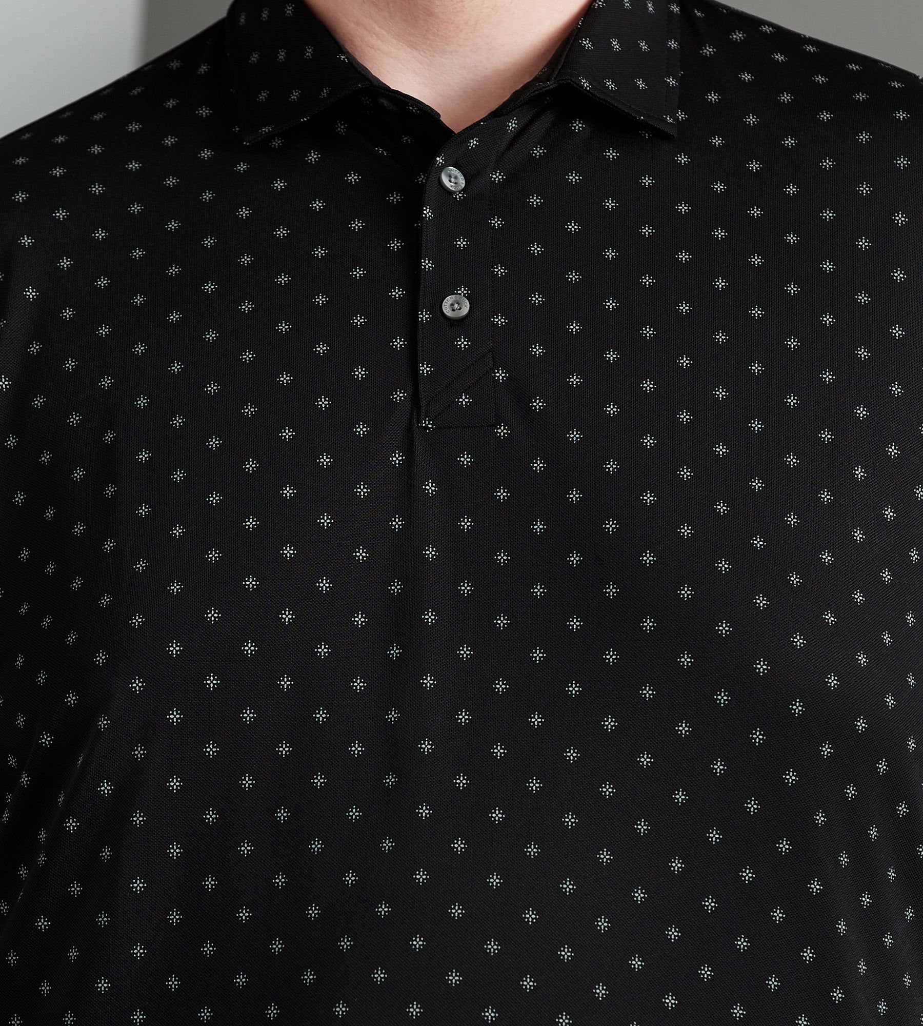 Pique Tile Print Polo sold by Mr. Big and Tall product image thumbnail 2