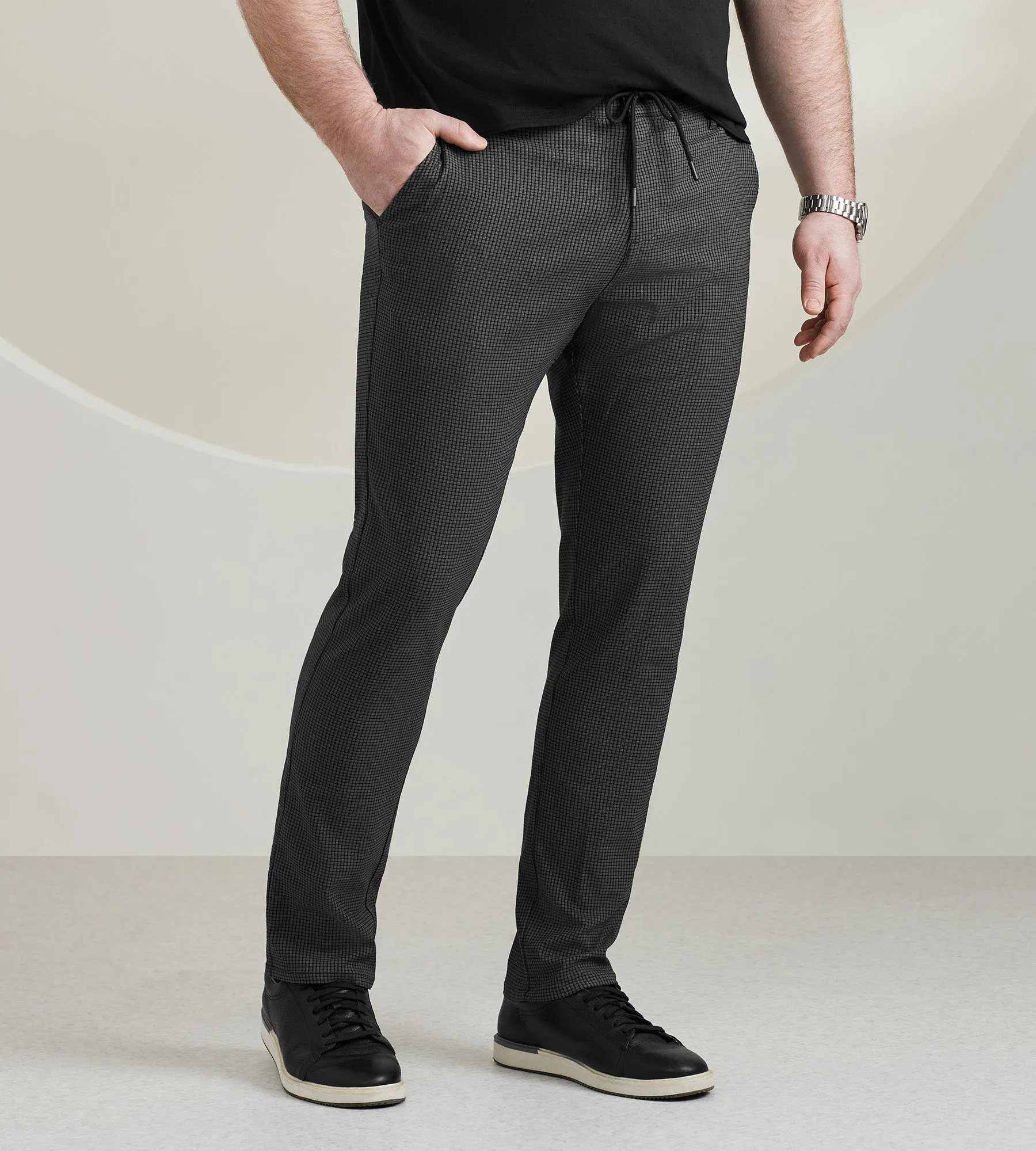 Plaid Bungee Tailored Drawstring Pants sold by Mr. Big and Tall