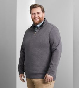 Fleece Quarter-Zip Pullover sold by Mr. Big and Tall