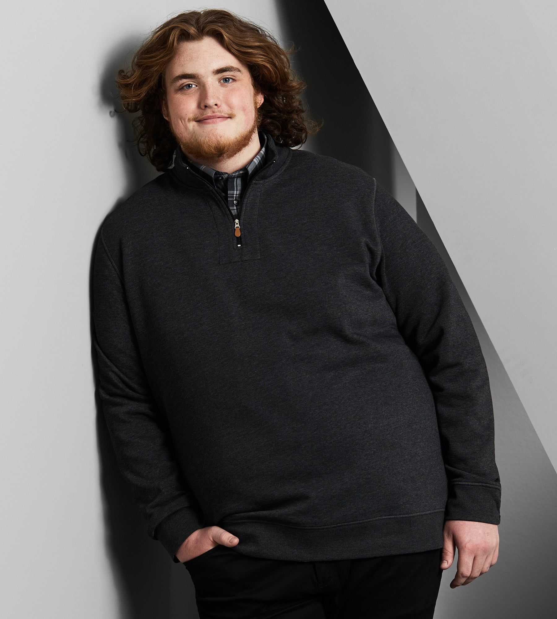 Fleece Quarter-Zip Pullover sold by Mr. Big and Tall product image thumbnail 3