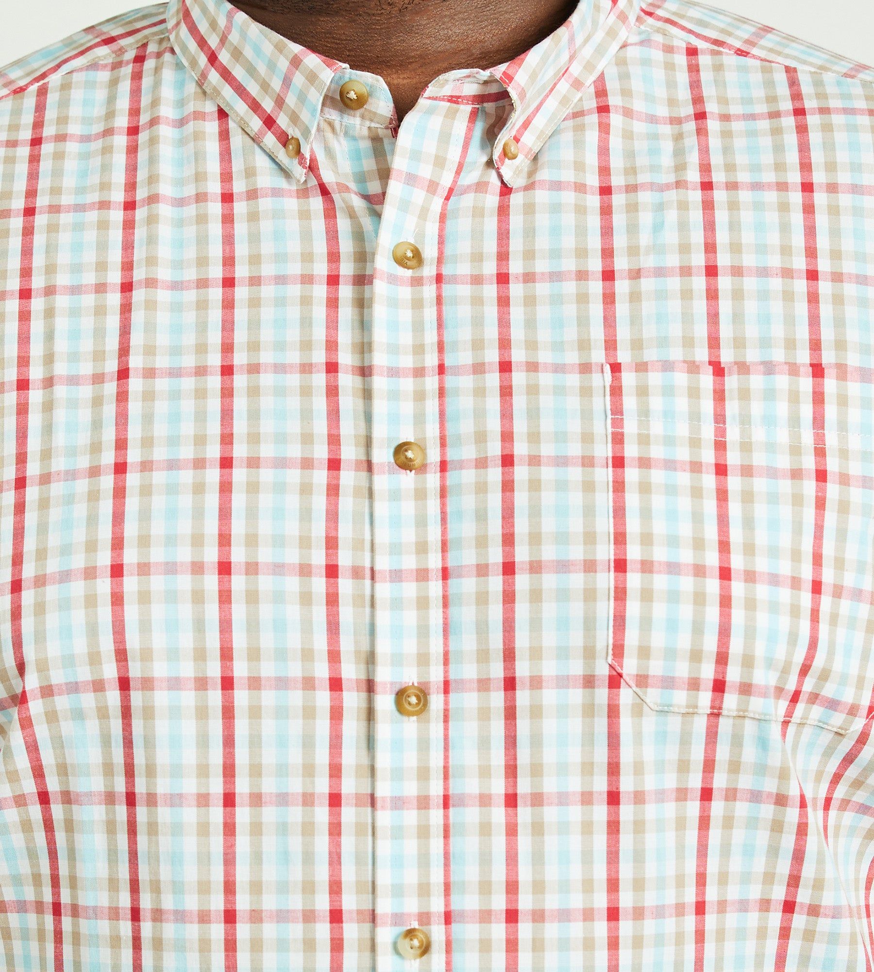 Rapid Rivers Plaid Short Sleeve Sport Shirt sold by Mr. Big and Tall product image thumbnail 7