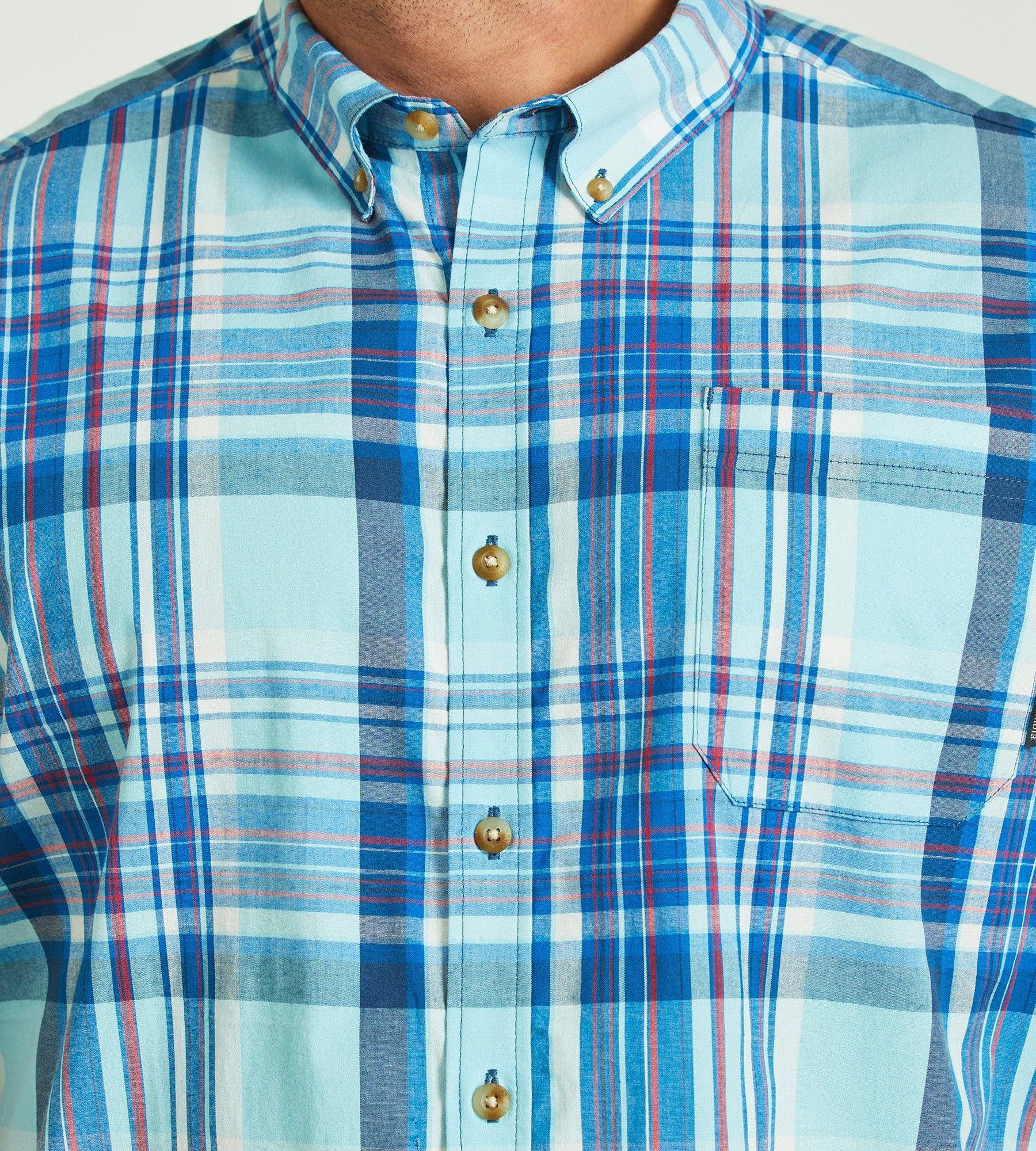 Rapid Rivers Plaid Short Sleeve Sport Shirt sold by Mr. Big and Tall product image thumbnail 9