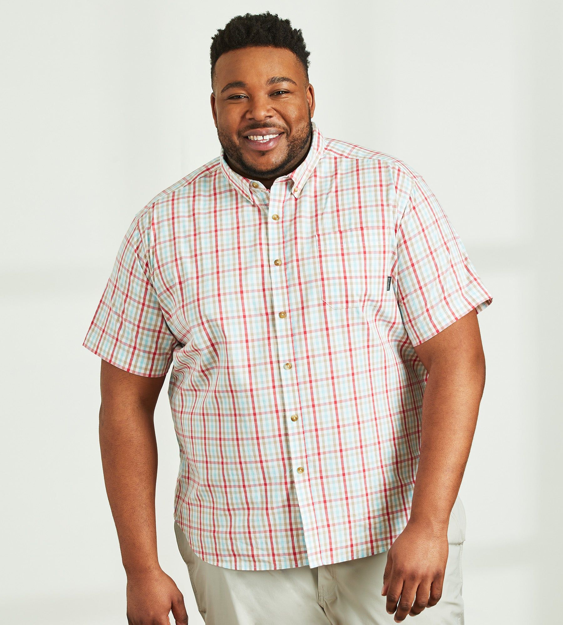 Rapid Rivers Plaid Short Sleeve Sport Shirt sold by Mr. Big and Tall product image thumbnail 6