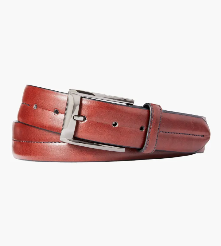 Centre Groove Leather Belt sold by Mr. Big and Tall
