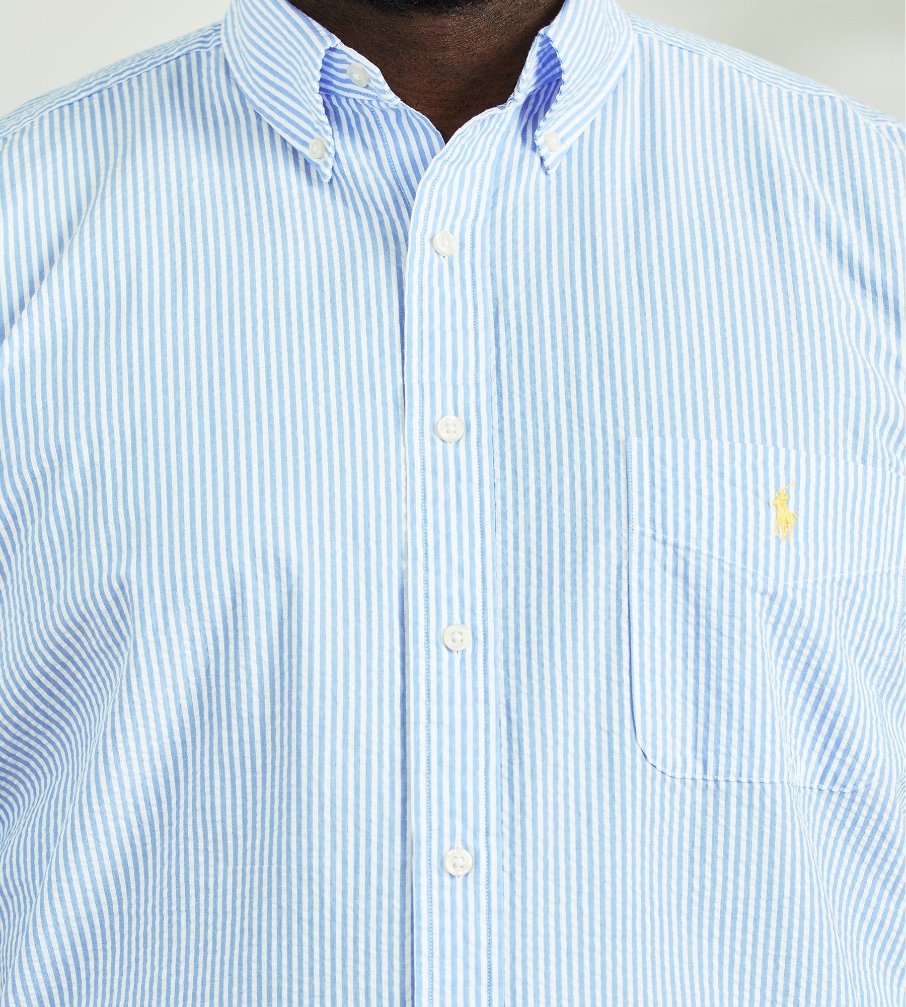 Seersucker Short Sleeve Sport Shirt sold by Mr. Big and Tall product image thumbnail 2