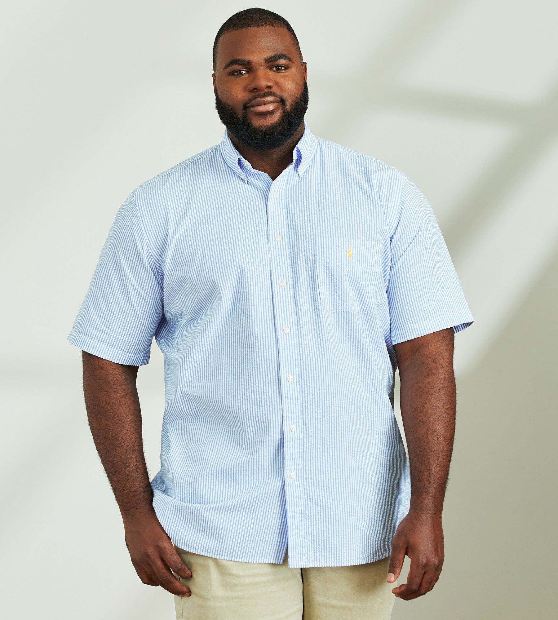 Seersucker Short Sleeve Sport Shirt sold by Mr. Big and Tall