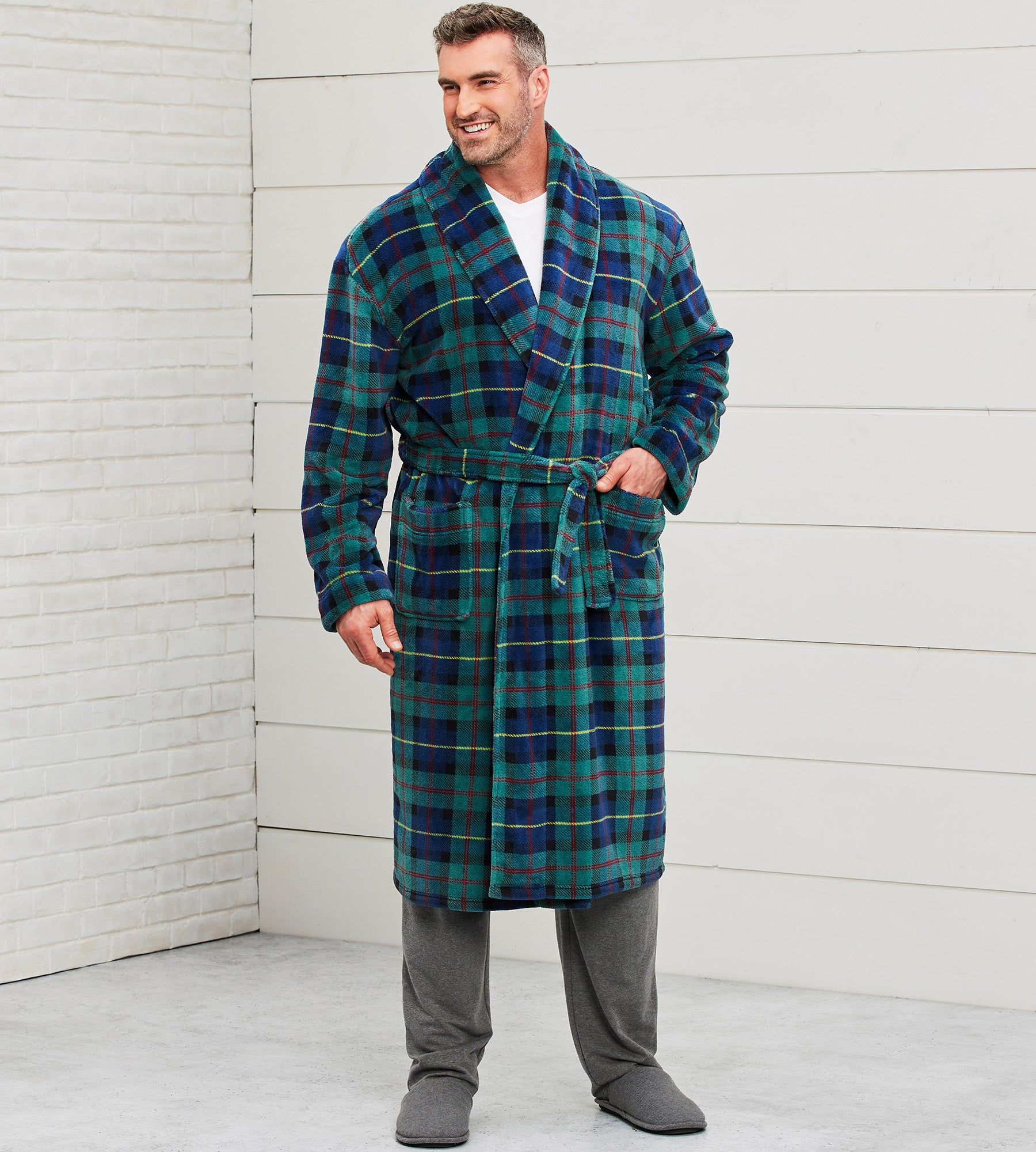 Plaid Plush Robe sold by Mr. Big and Tall