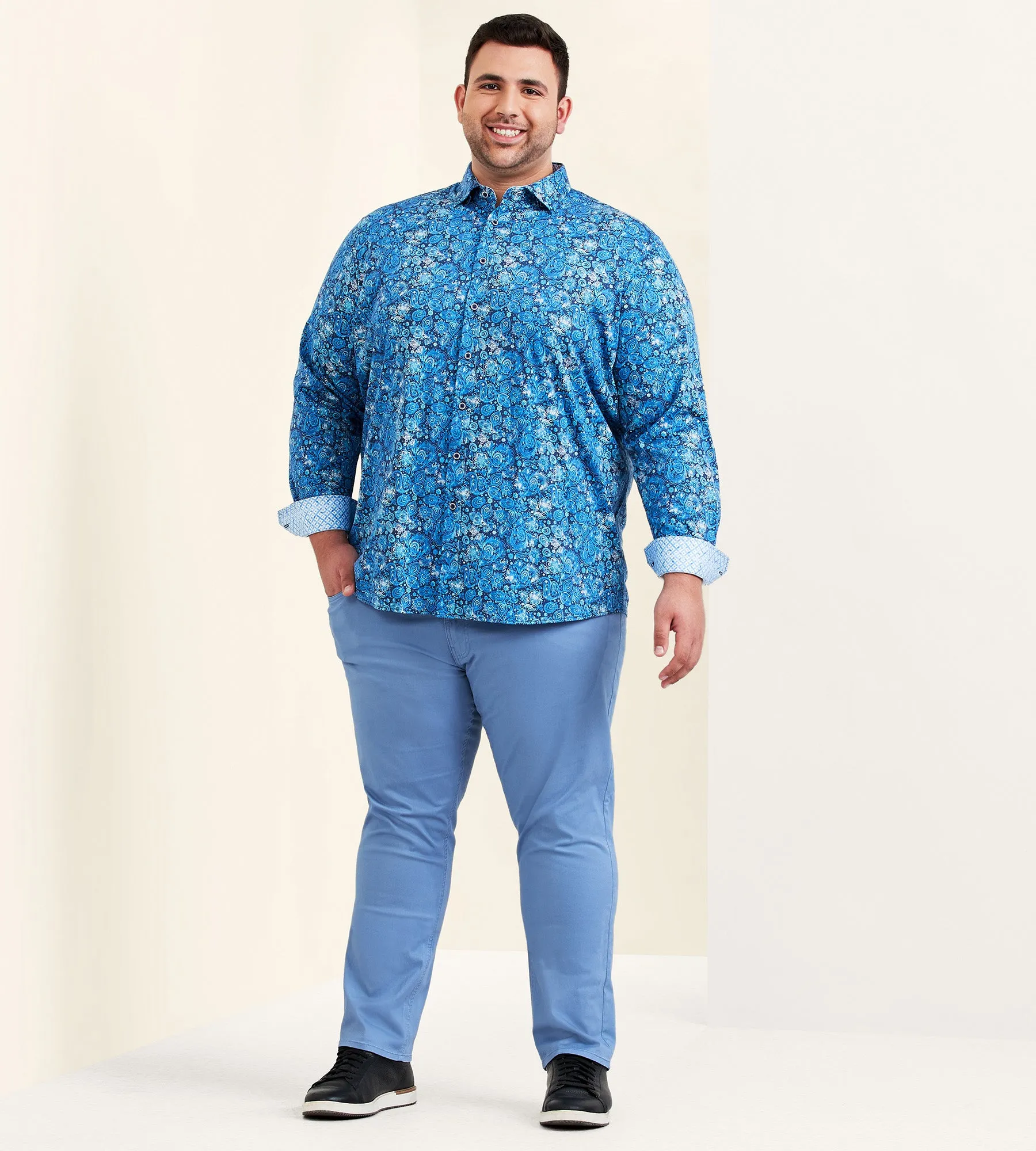 360° Stretch Paisley Long Sleeve Sport Shirt sold by Mr. Big and Tall product image thumbnail 3