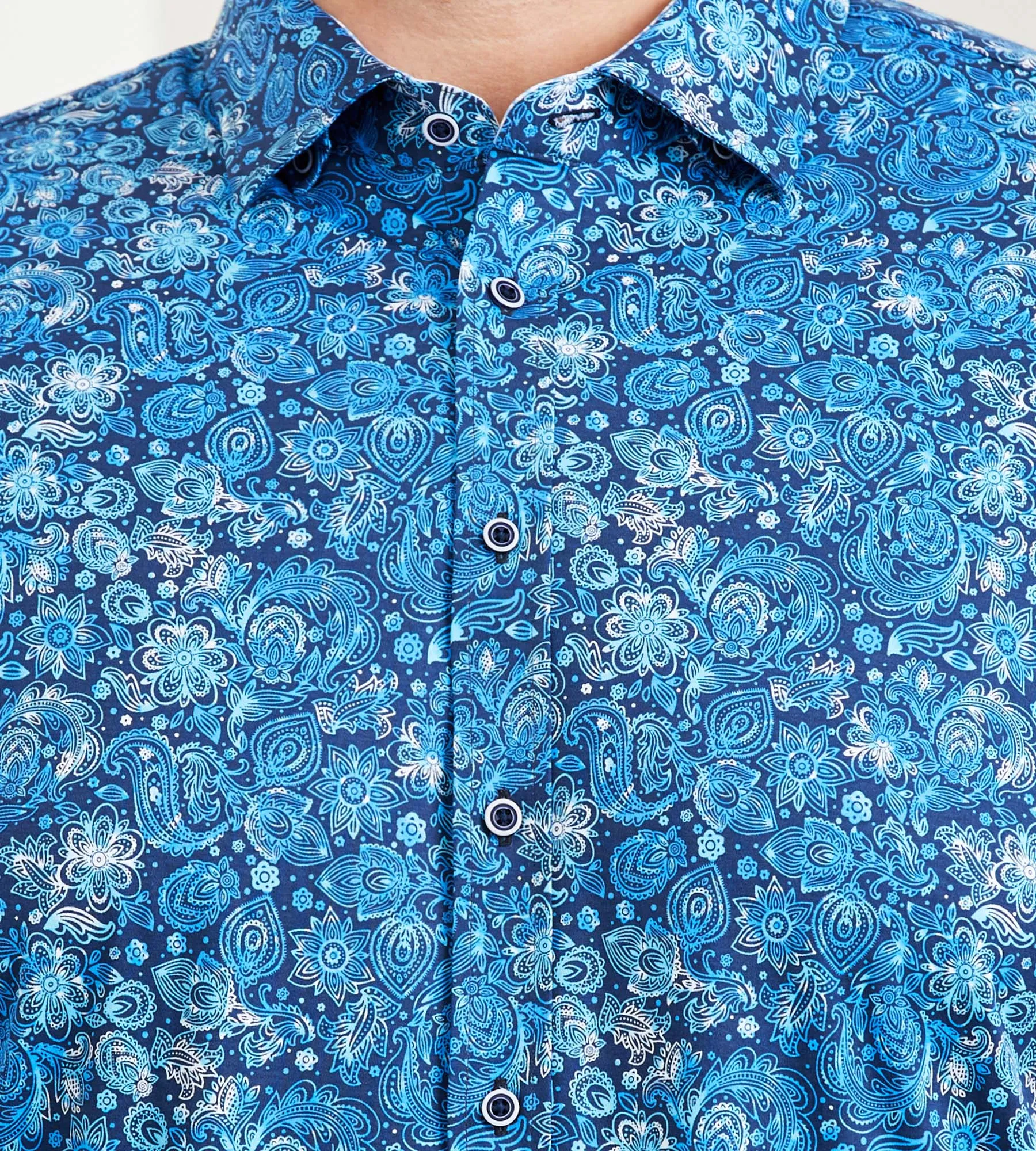360° Stretch Paisley Long Sleeve Sport Shirt sold by Mr. Big and Tall product image thumbnail 2