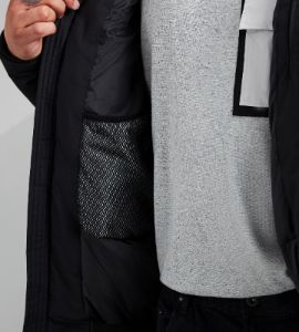 Hooded Puffer Bomber sold by Mr. Big and Tall