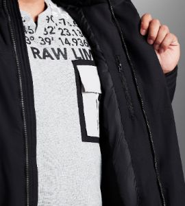 Hooded Puffer Bomber sold by Mr. Big and Tall