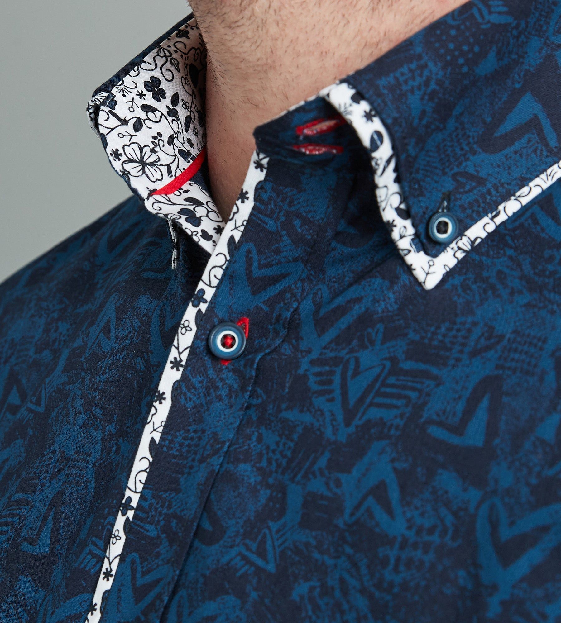 Non-Iron Double Collar Long Sleeve Sport Shirt sold by Mr. Big and Tall product image thumbnail 2