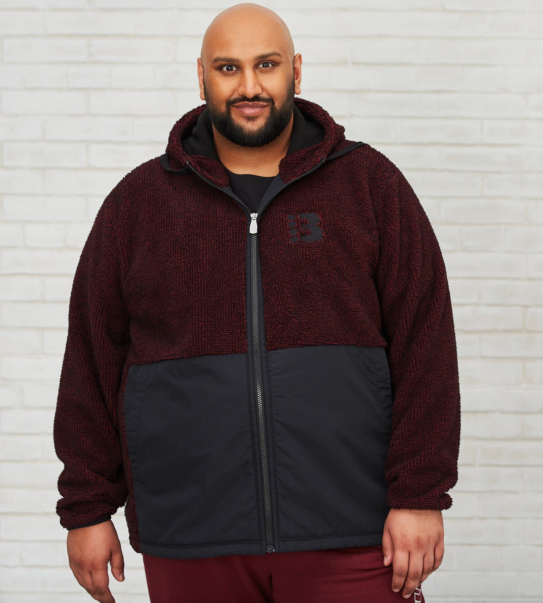 Full-Zip Sherpa Hoodie sold by Mr. Big and Tall