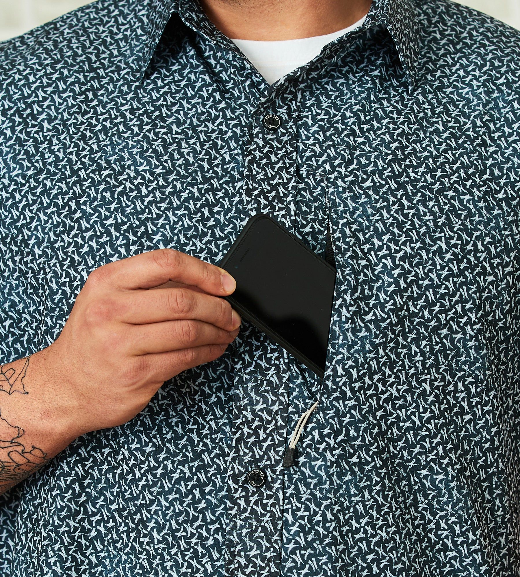 4-Way Stretch Short Sleeve Sport Shirt sold by Mr. Big and Tall product image thumbnail 5