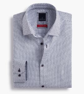 Modern Fit Non-Iron Geo Dress Shirt sold by Mr. Big and Tall