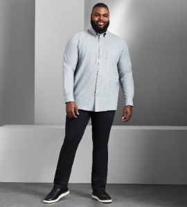 Easy Care Tonal Long Sleeve Sport Shirt sold by Mr. Big and Tall