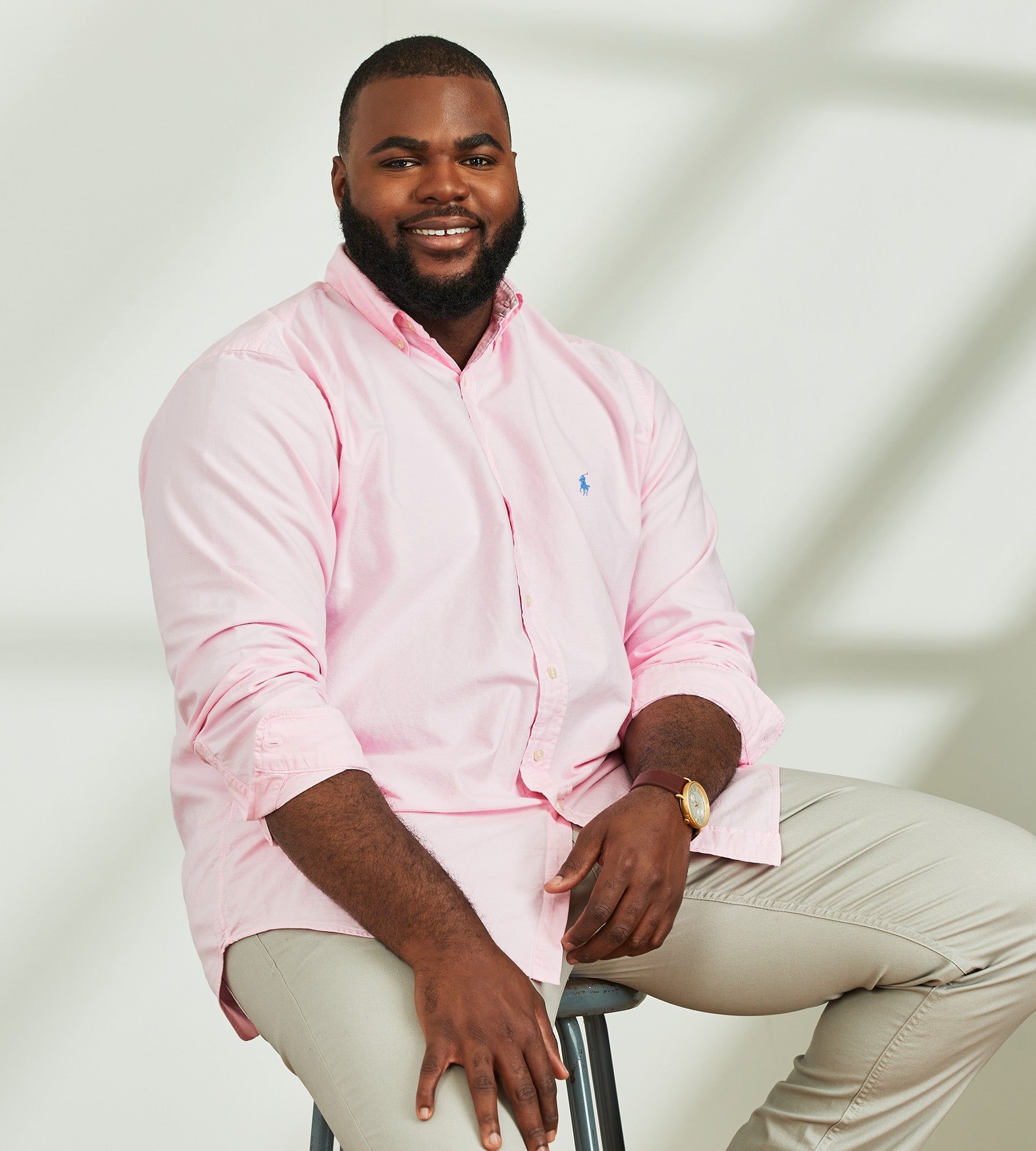 Oxford Long Sleeve Sport Shirt sold by Mr. Big and Tall product image thumbnail 3