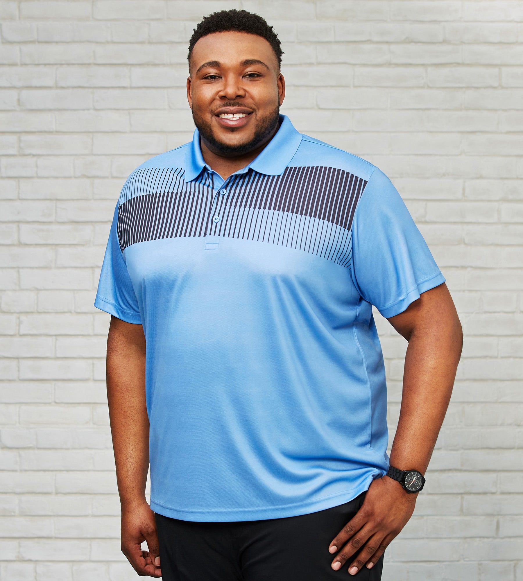 Printed Polo sold by Mr. Big and Tall