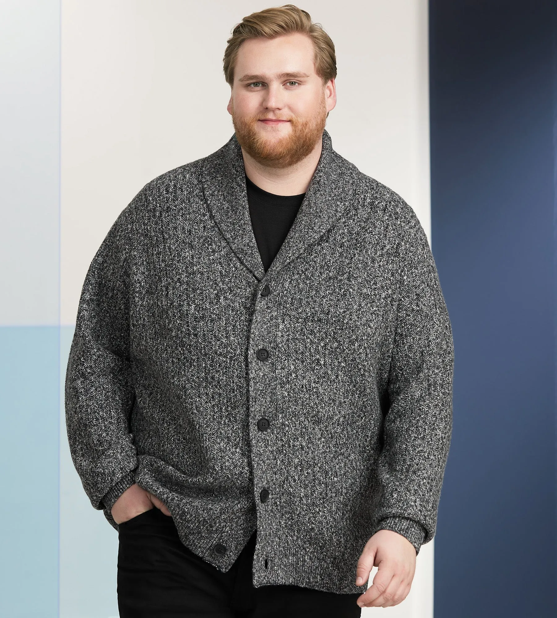 Shawl Collar Cardigan sold by Mr. Big and Tall product image thumbnail 4
