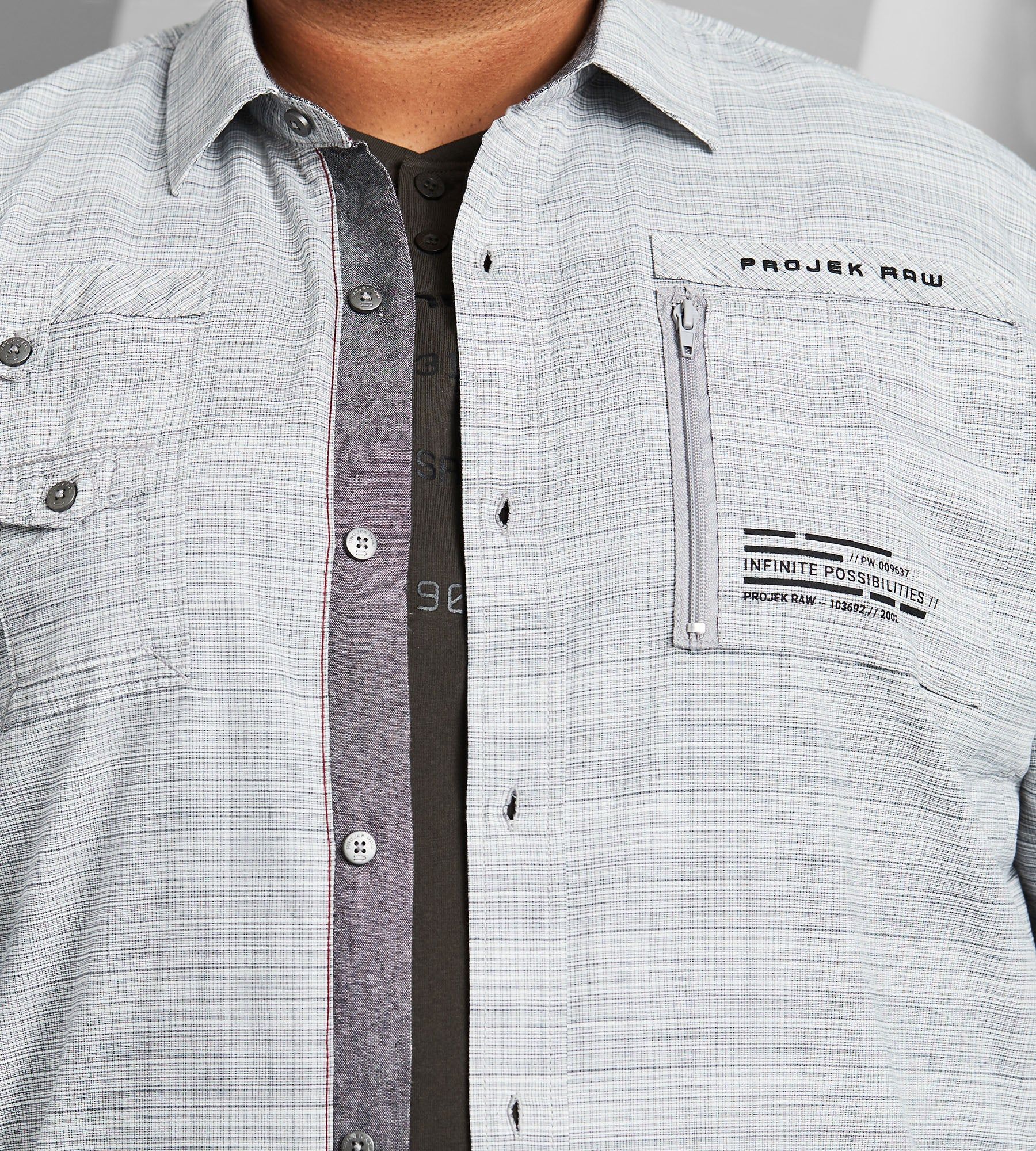 Tonal Long Sleeve Sport Shirt sold by Mr. Big and Tall product image thumbnail 5