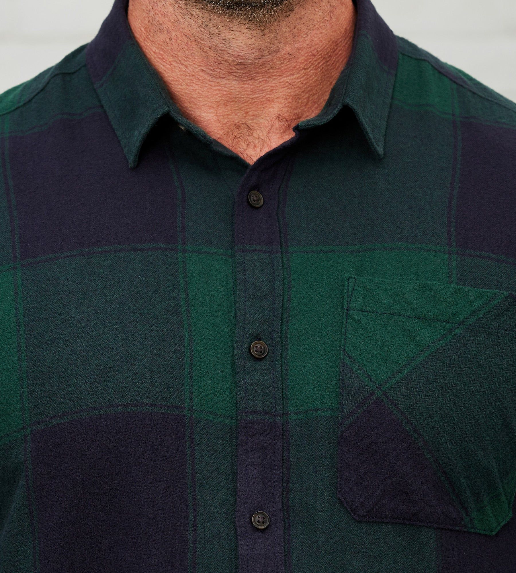 Plaid Flannel Sport Shirt sold by Mr. Big and Tall product image thumbnail 2