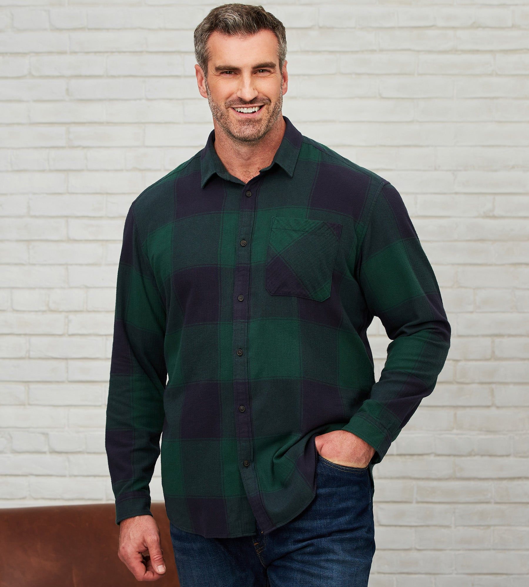 Plaid Flannel Sport Shirt sold by Mr. Big and Tall