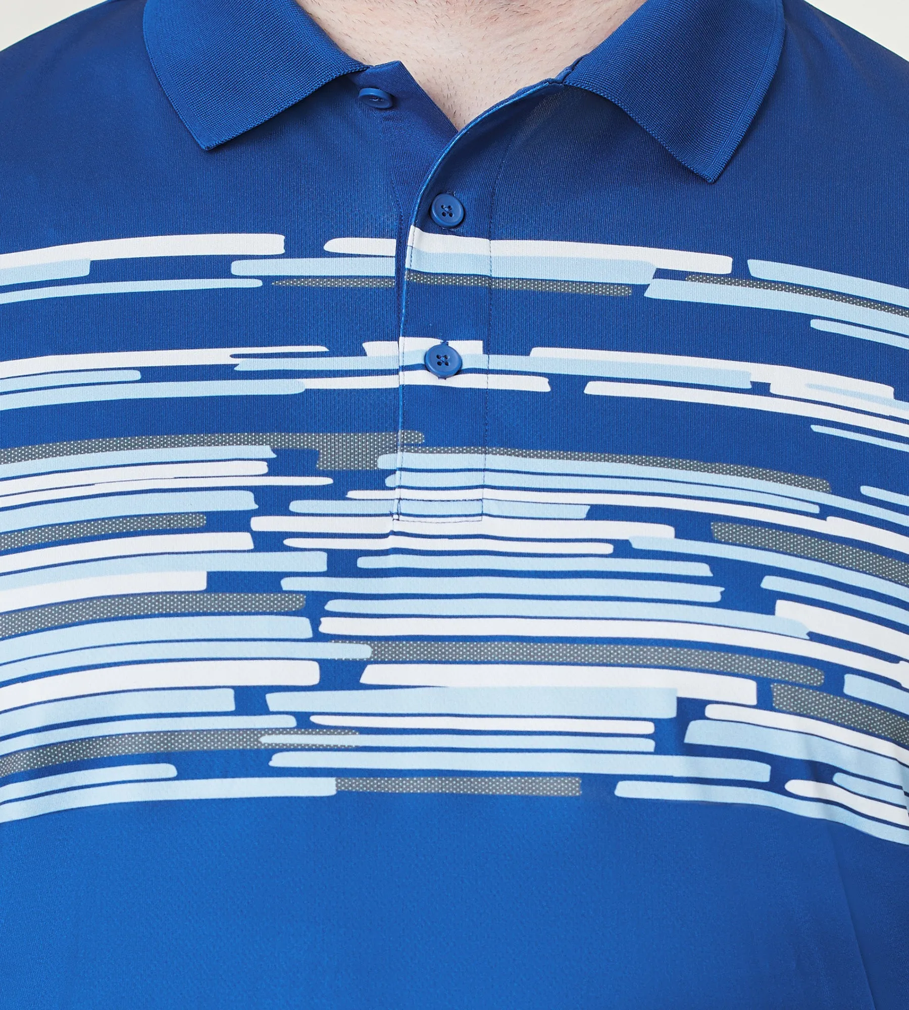 Active Striped Pixelated Polo sold by Mr. Big and Tall product image thumbnail 2