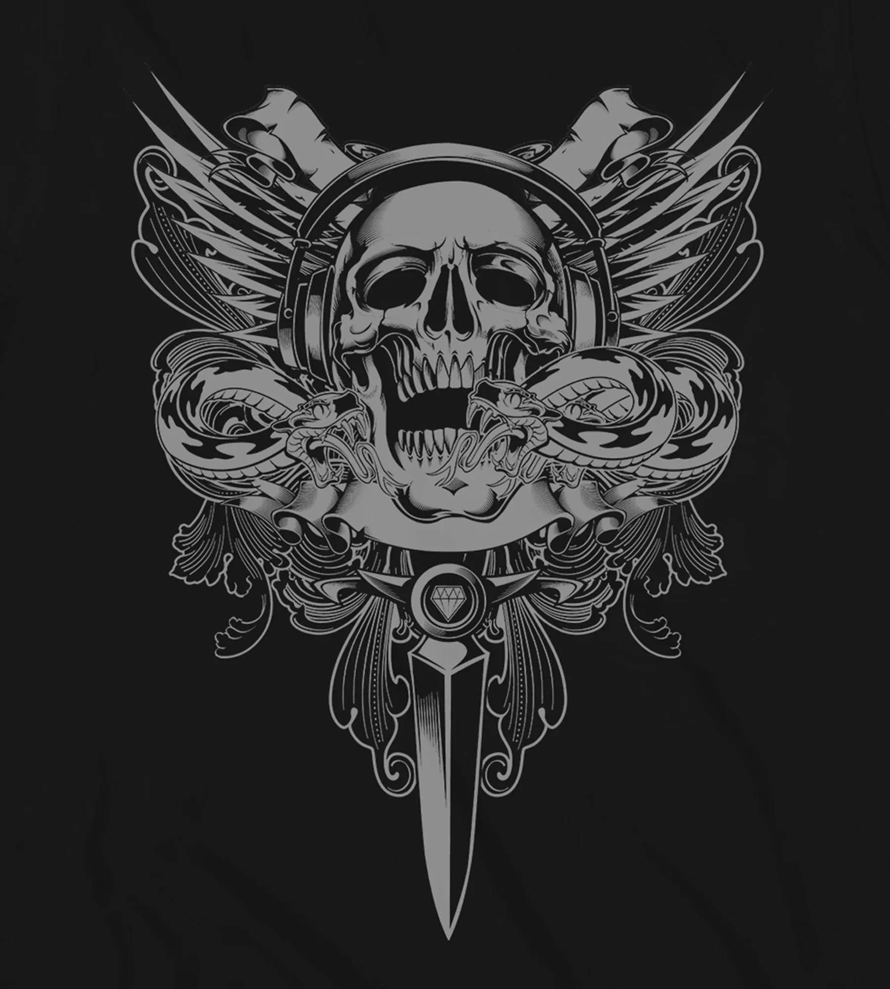 Skull Graphic Tee sold by Mr. Big and Tall product image thumbnail 2