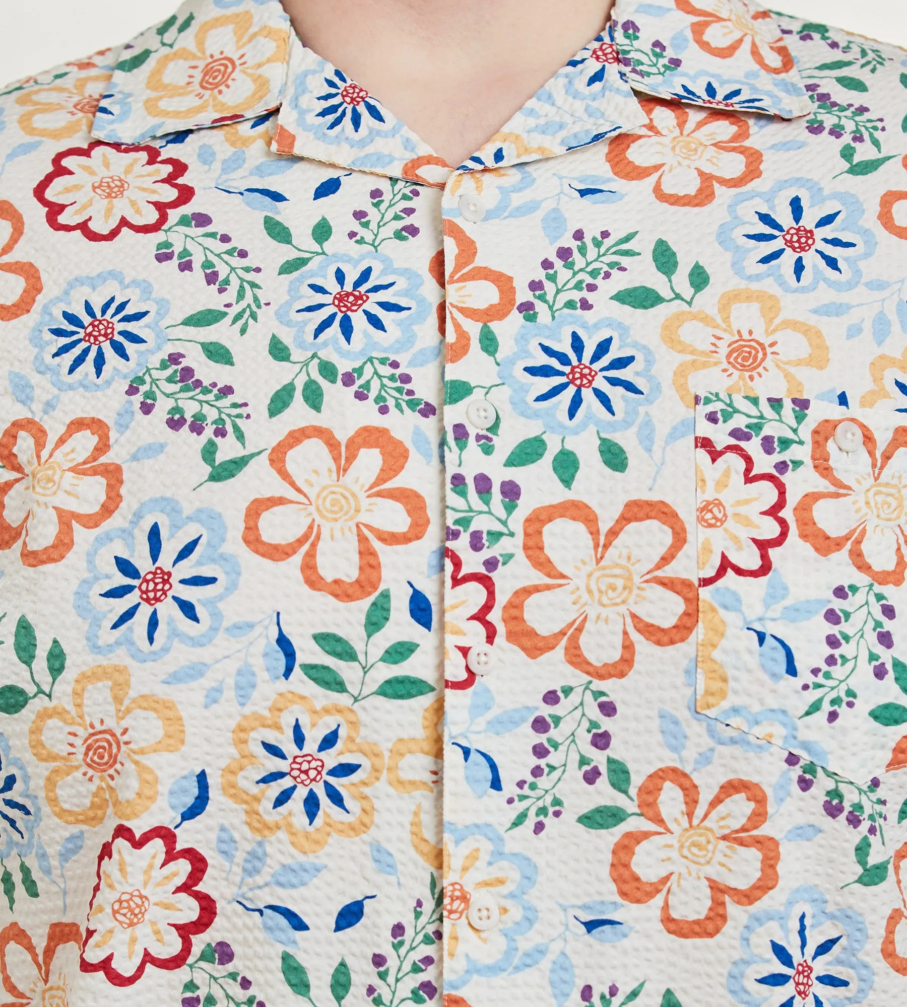 Floral Resort Short Sleeve Sport Shirt sold by Mr. Big and Tall product image thumbnail 2