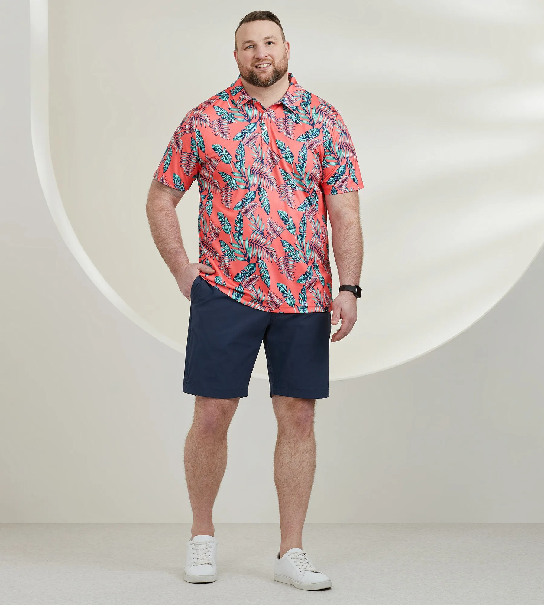 Active Palm Print Polo sold by Mr. Big and Tall product image thumbnail 3