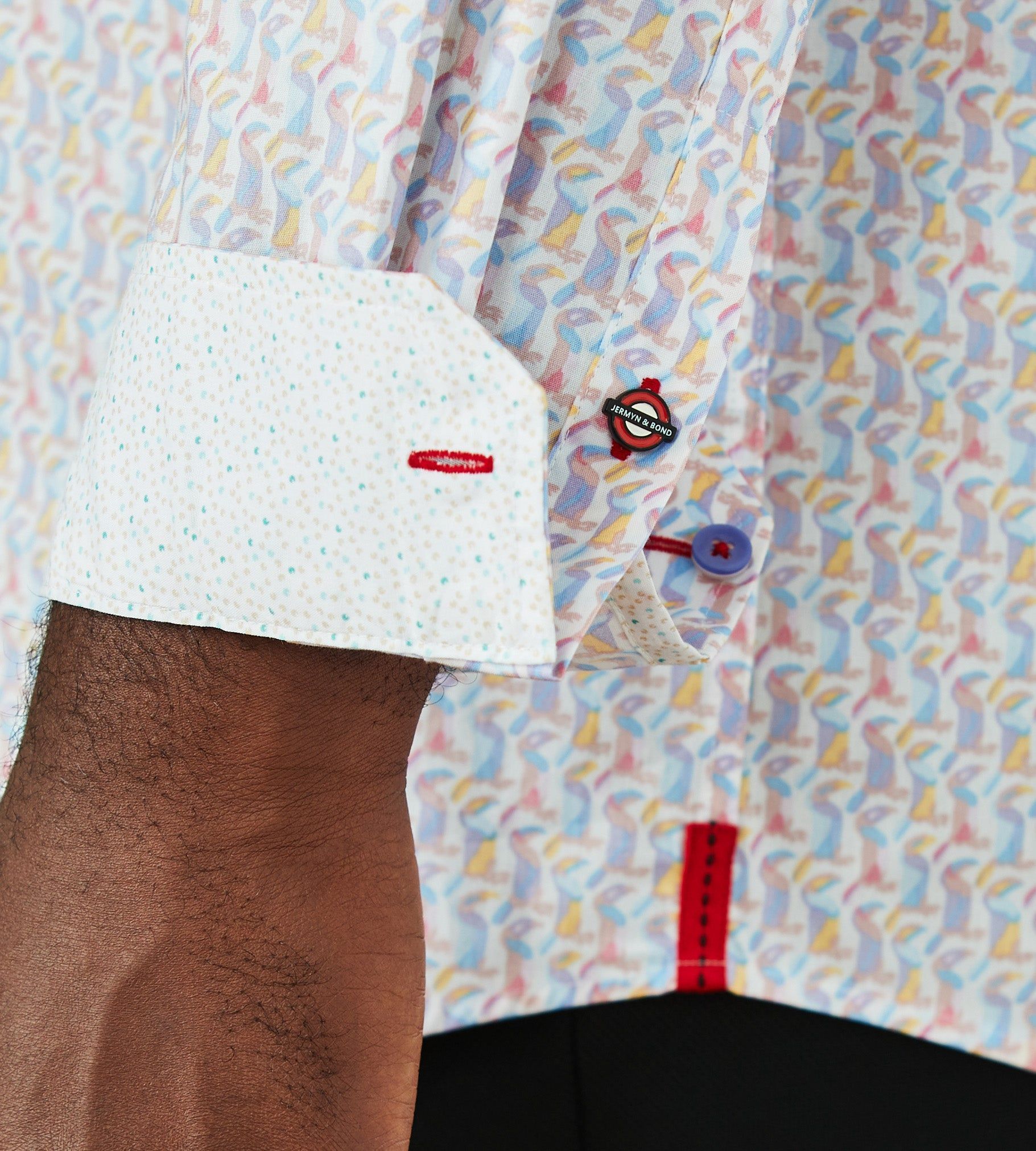 Non-Iron Toucan Print Long Sleeve Sport Shirt sold by Mr. Big and Tall product image thumbnail 4