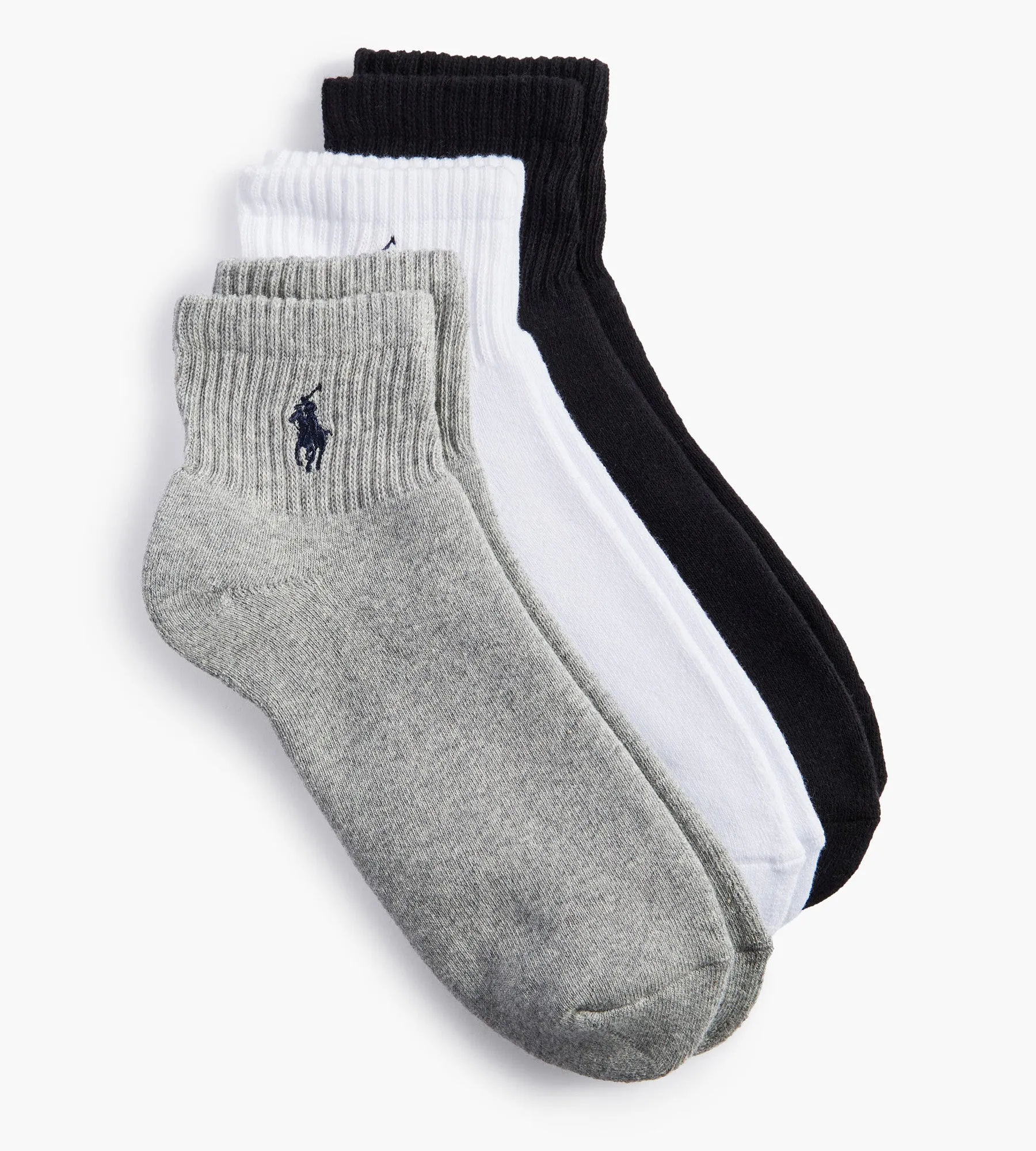3-Pack Athletic Quarter Socks sold by Mr. Big and Tall product image thumbnail 2