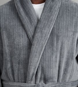 Herringbone Plush Robe sold by Mr. Big and Tall