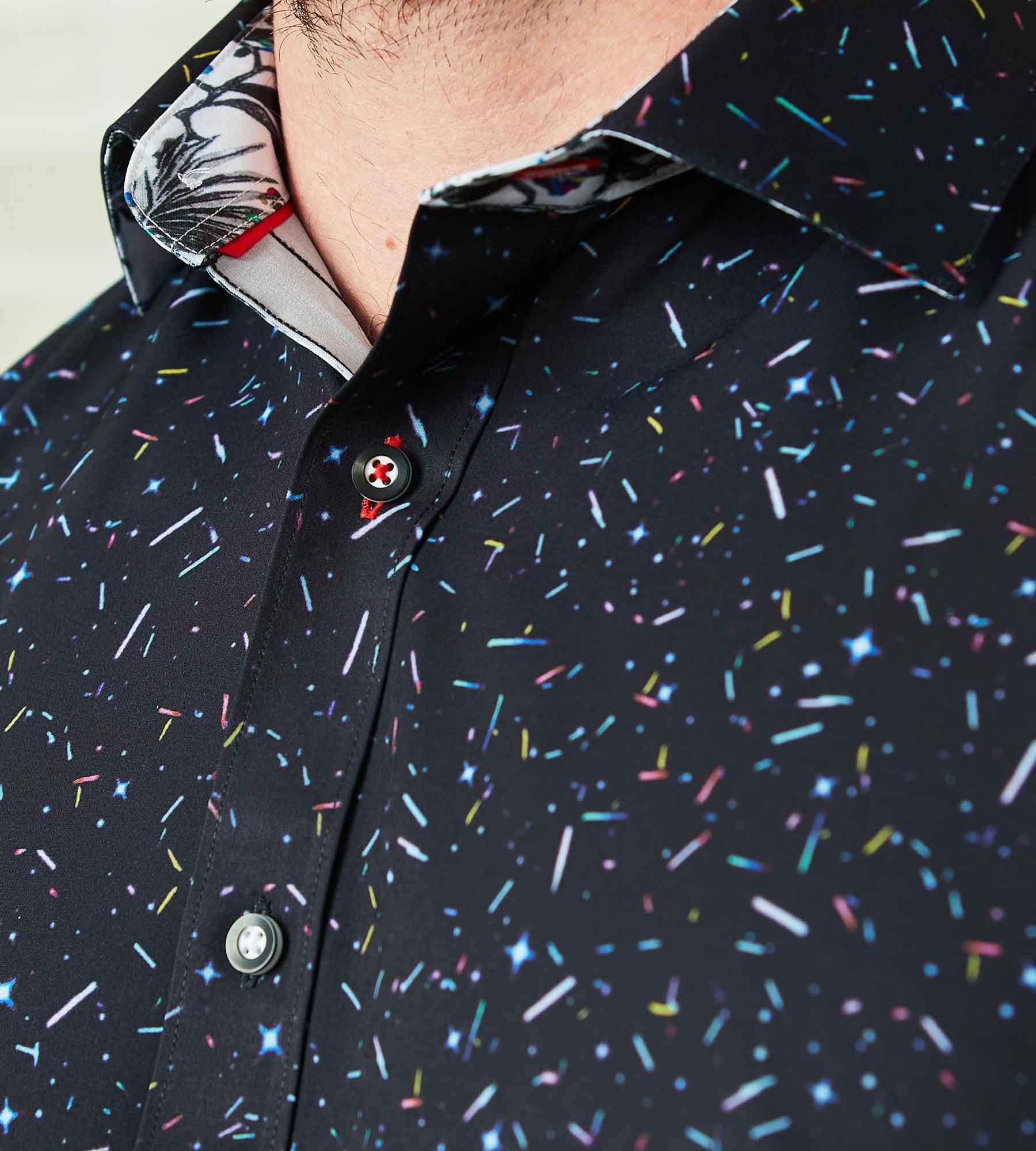 Geo Print Short Sleeve Sport Shirt sold by Mr. Big and Tall product image thumbnail 4