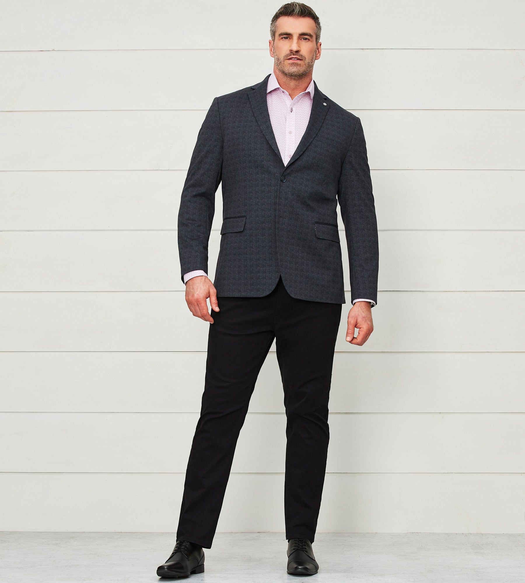 Modern Fit Tonal Check Knit Sport Jacket sold by Mr. Big and Tall product image thumbnail 4