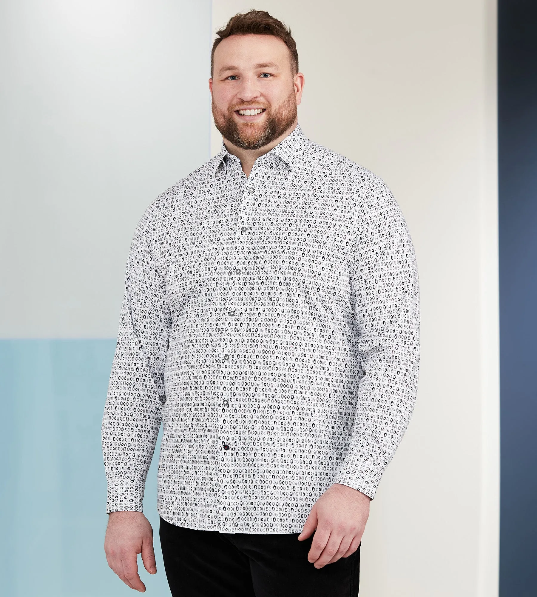 360° Stretch Geo Shirt sold by Mr. Big and Tall