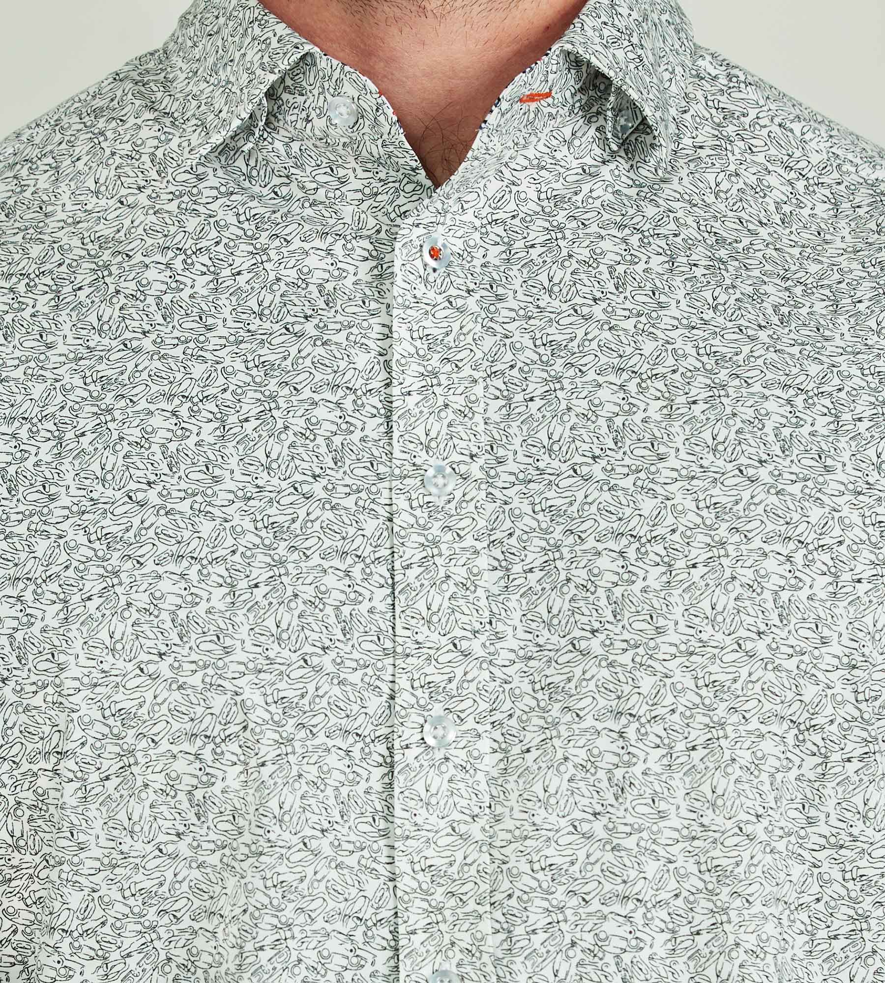 360° Stretch Car Print Short Sleeve Sport Shirt sold by Mr. Big and Tall product image thumbnail 2
