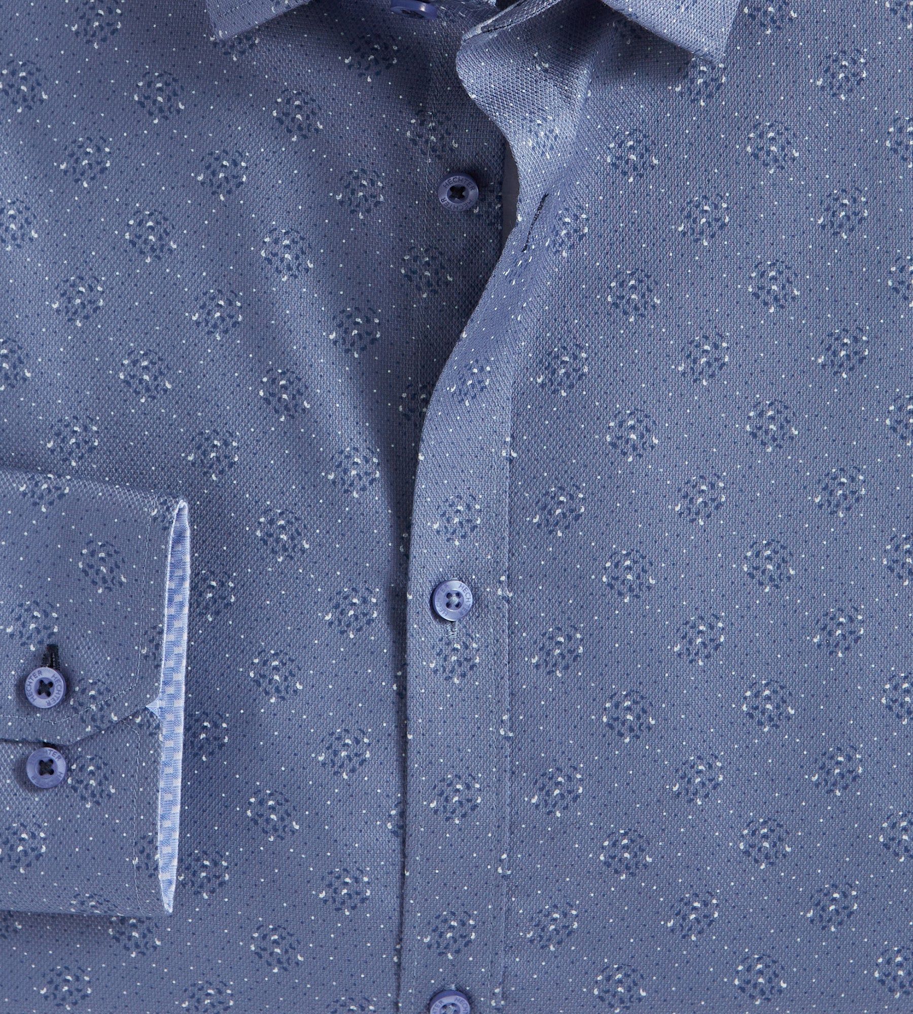 Modern Fit Non-Iron Geo Print Dress Shirt sold by Mr. Big and Tall product image thumbnail 2