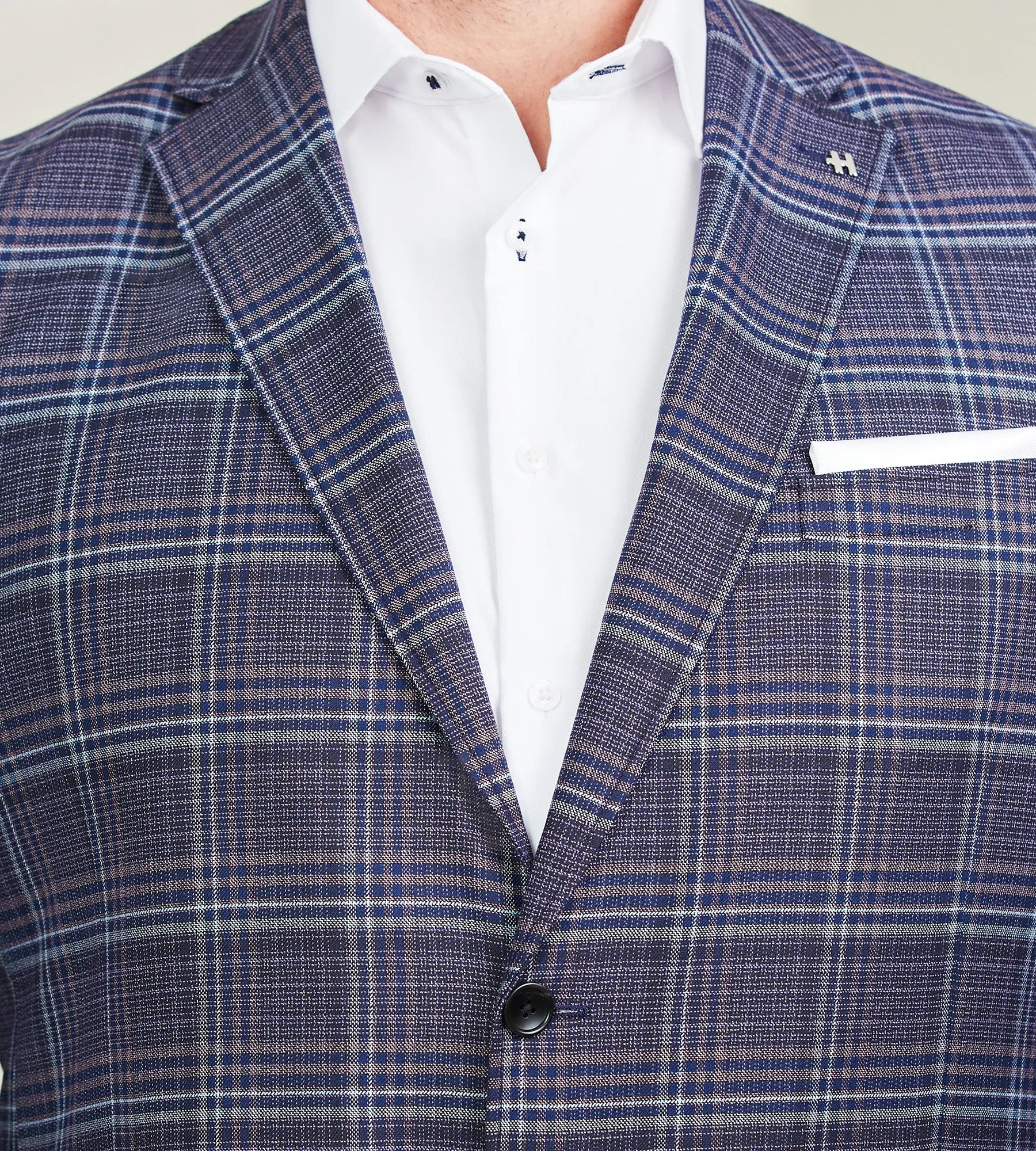 Modern Fit Plaid Woven Sport Jacket sold by Mr. Big and Tall product image thumbnail 2