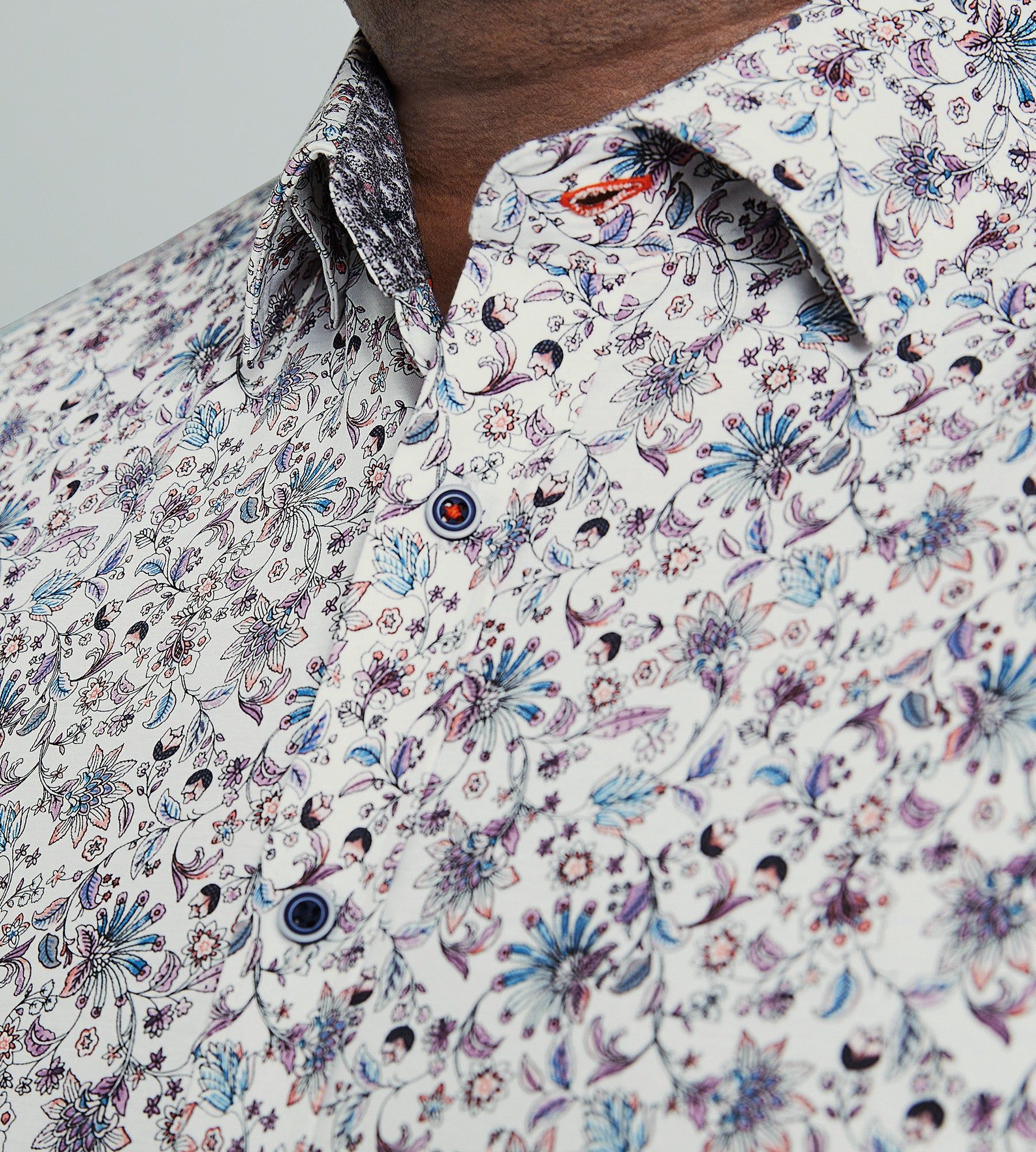 360° Stretch Floral Print Long Sleeve Sport Shirt sold by Mr. Big and Tall product image thumbnail 2