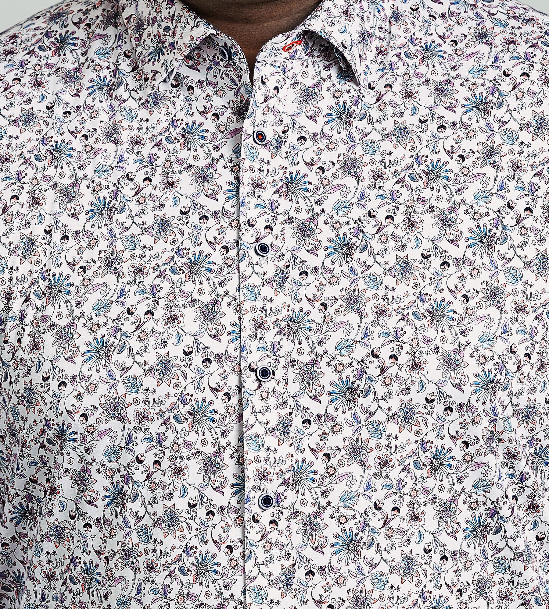 360° Stretch Floral Print Long Sleeve Sport Shirt sold by Mr. Big and Tall product image thumbnail 3