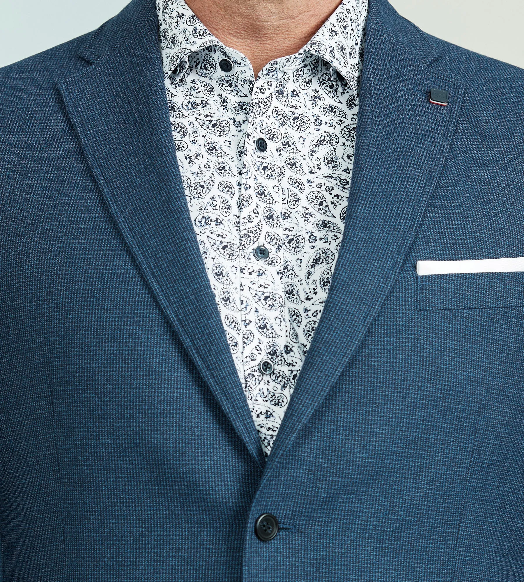 Modern Fit Mini Check Woven Sport Jacket sold by Mr. Big and Tall product image thumbnail 2