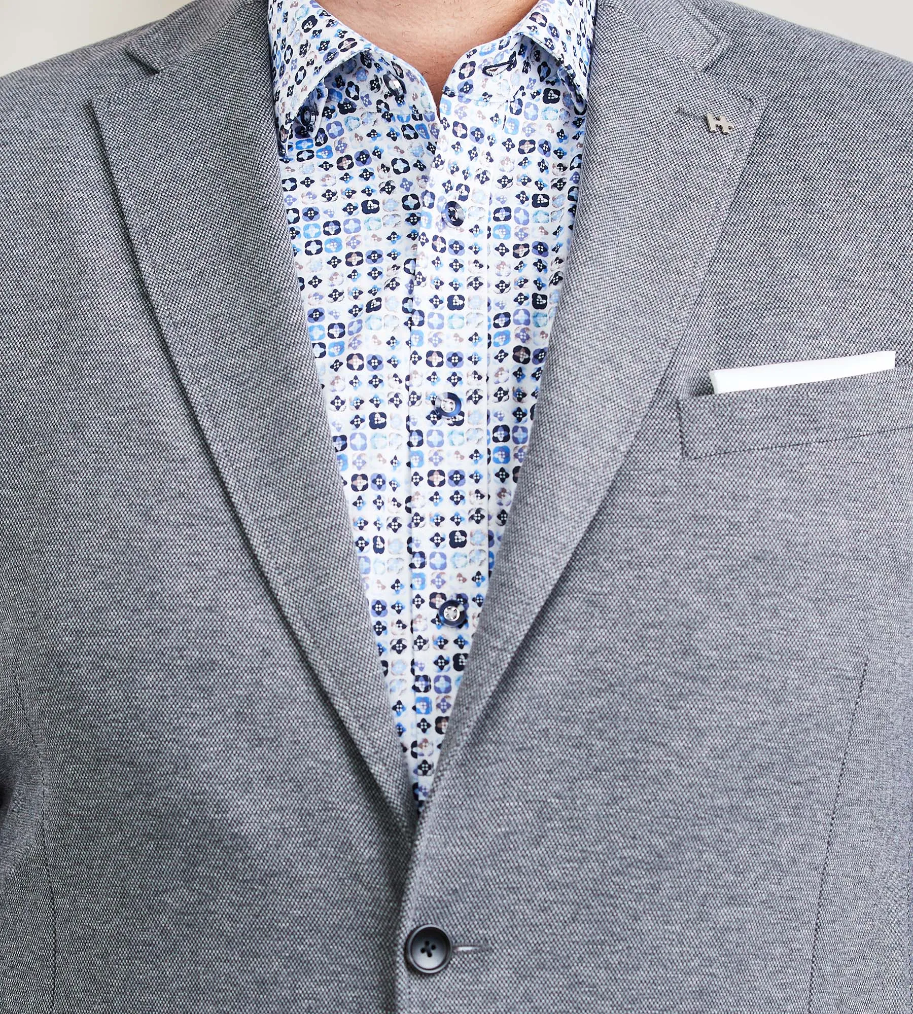 Modern Fit Neat Knit Sport Jacket sold by Mr. Big and Tall product image thumbnail 2