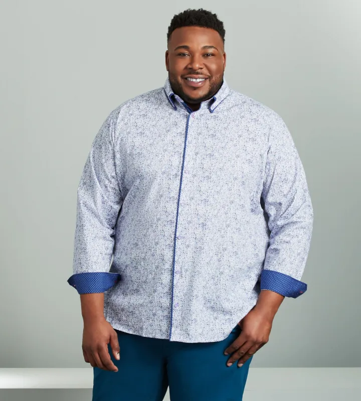 Non-Iron Double Collar Long Sleeve Sport Shirt sold by Mr. Big and Tall