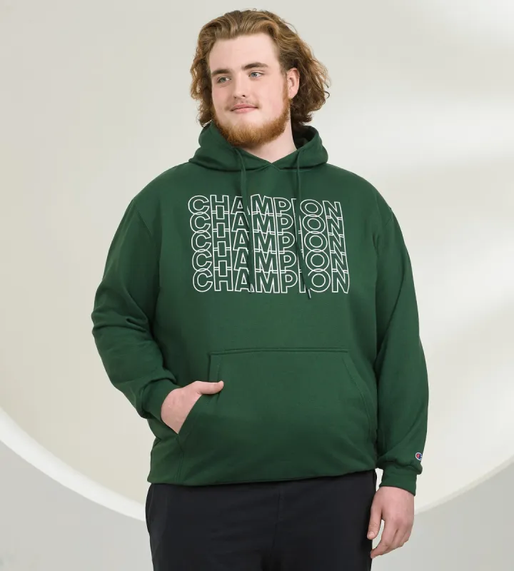 Champion Rows Graphic Hoodie sold by Mr. Big and Tall