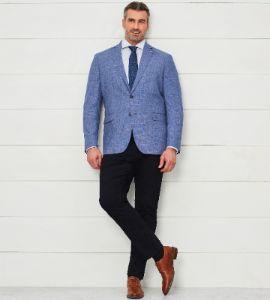 Modern Fit Tonal Woven Sport Jacket sold by Mr. Big and Tall