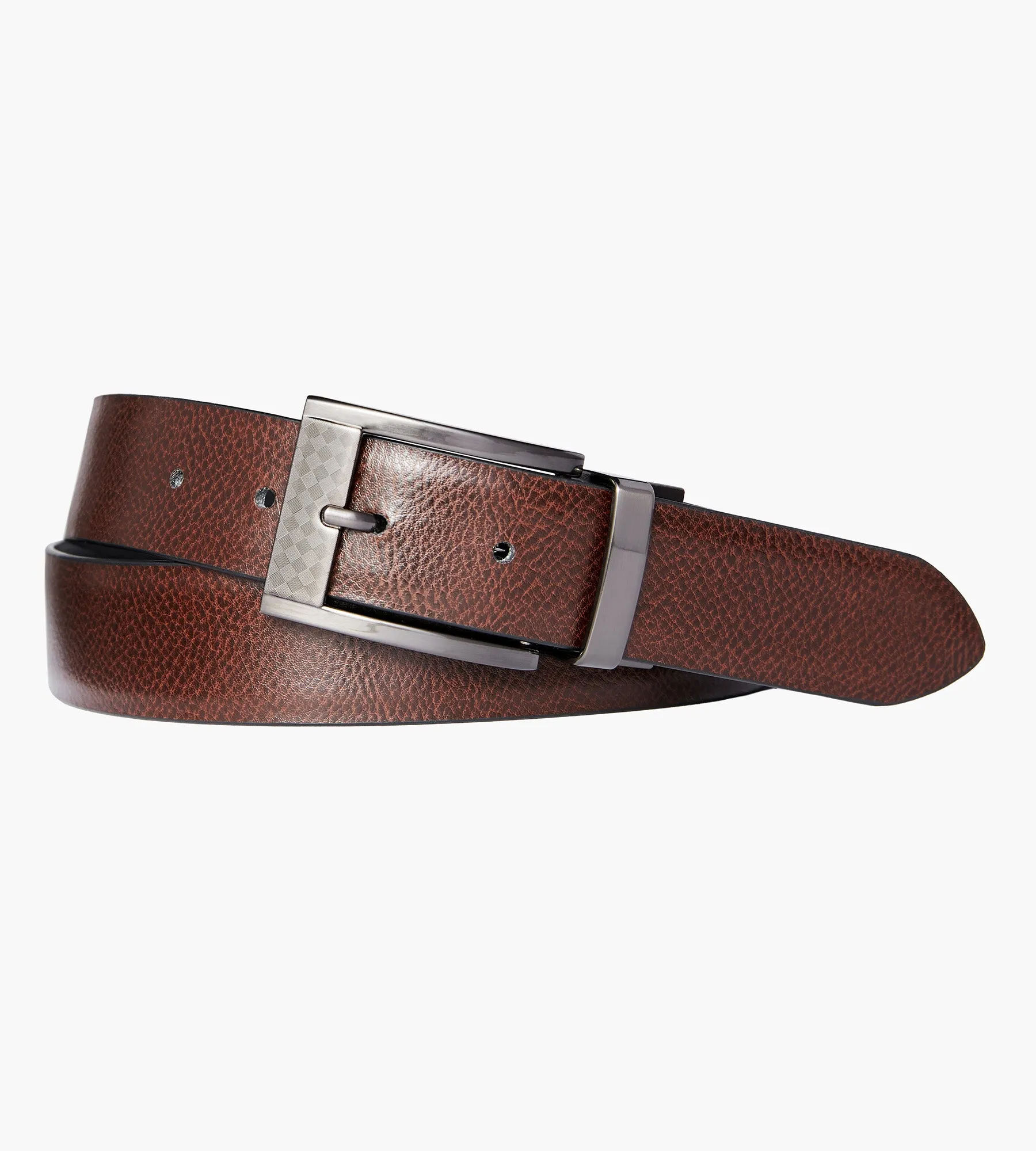 Pebble Grain Reversible Leather Belt sold by Mr. Big and Tall product image thumbnail 2