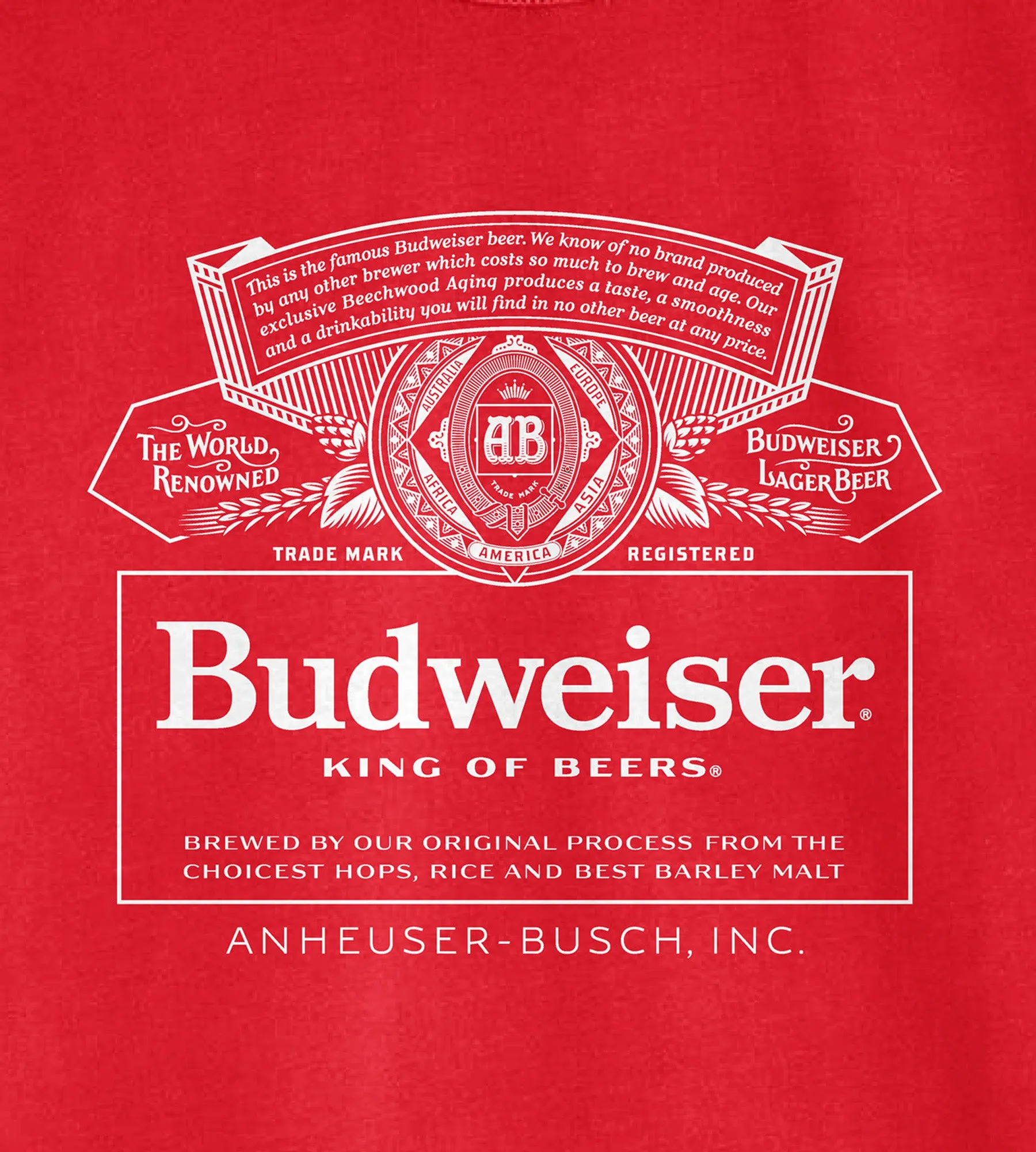 Budweiser Graphic Tee sold by Mr. Big and Tall product image thumbnail 2